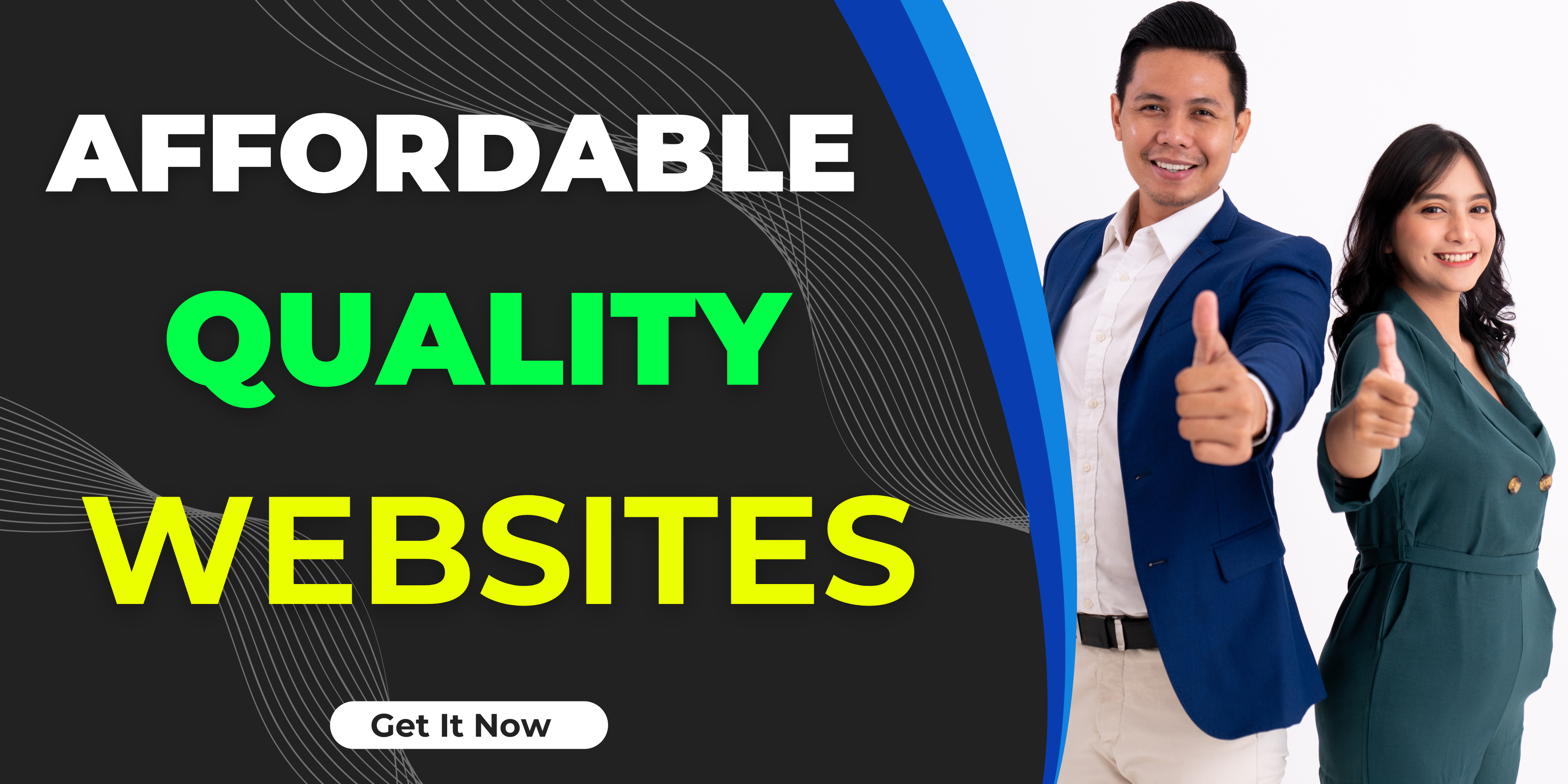 Quality affordable website banner