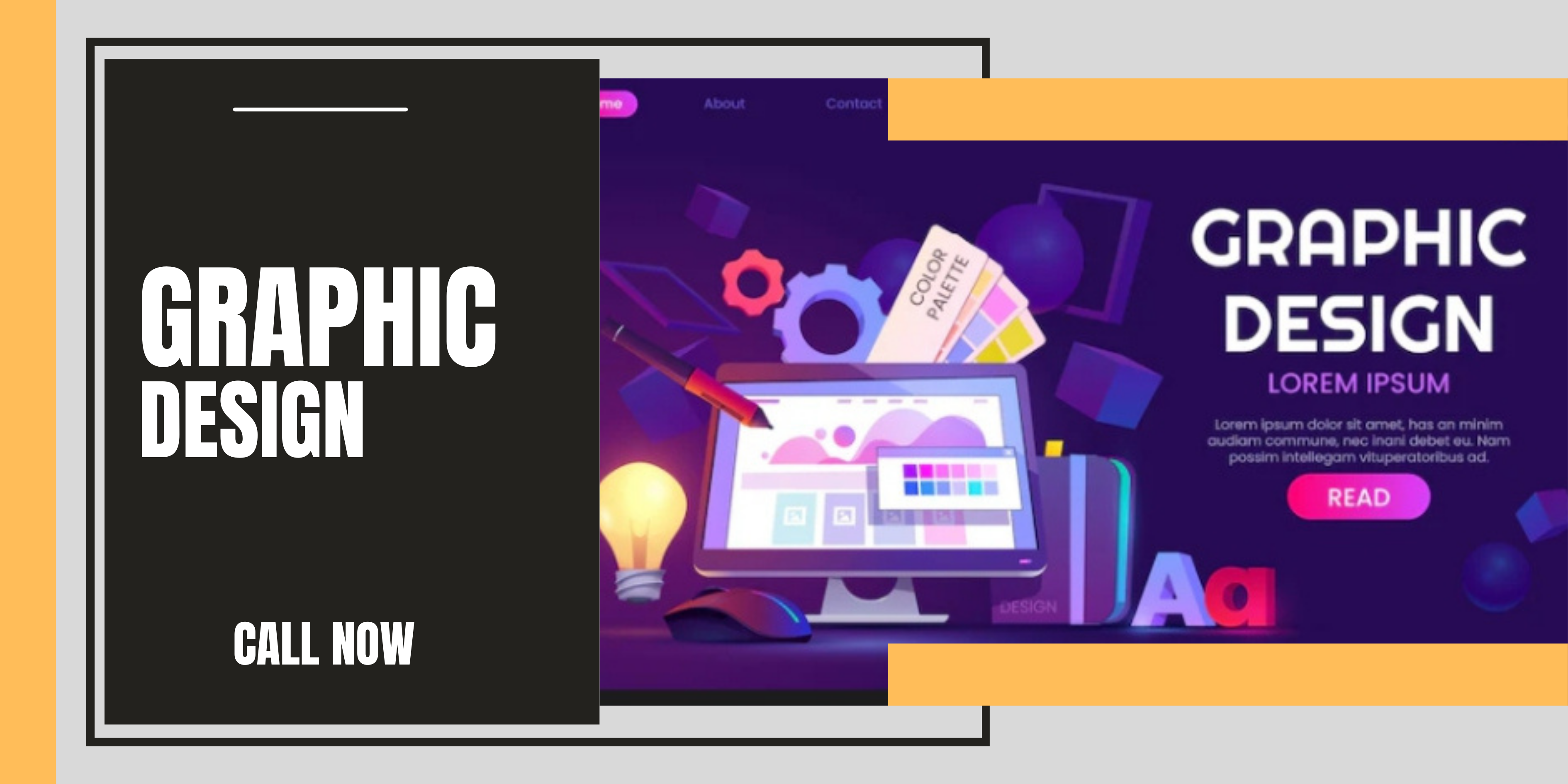 Graphic design services banner