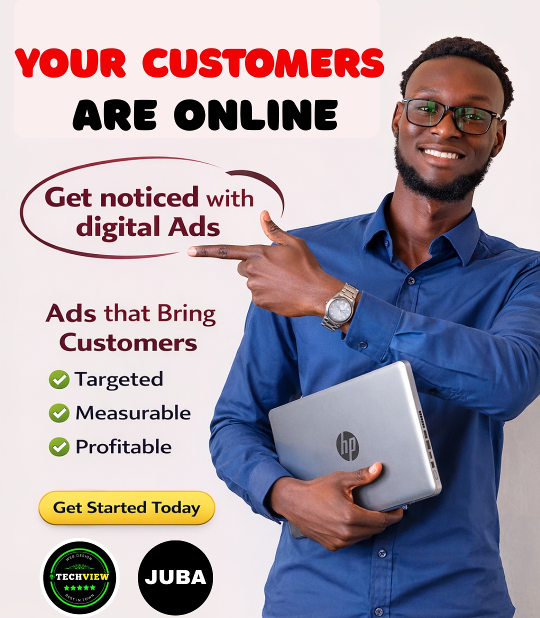 Your customers are online banner