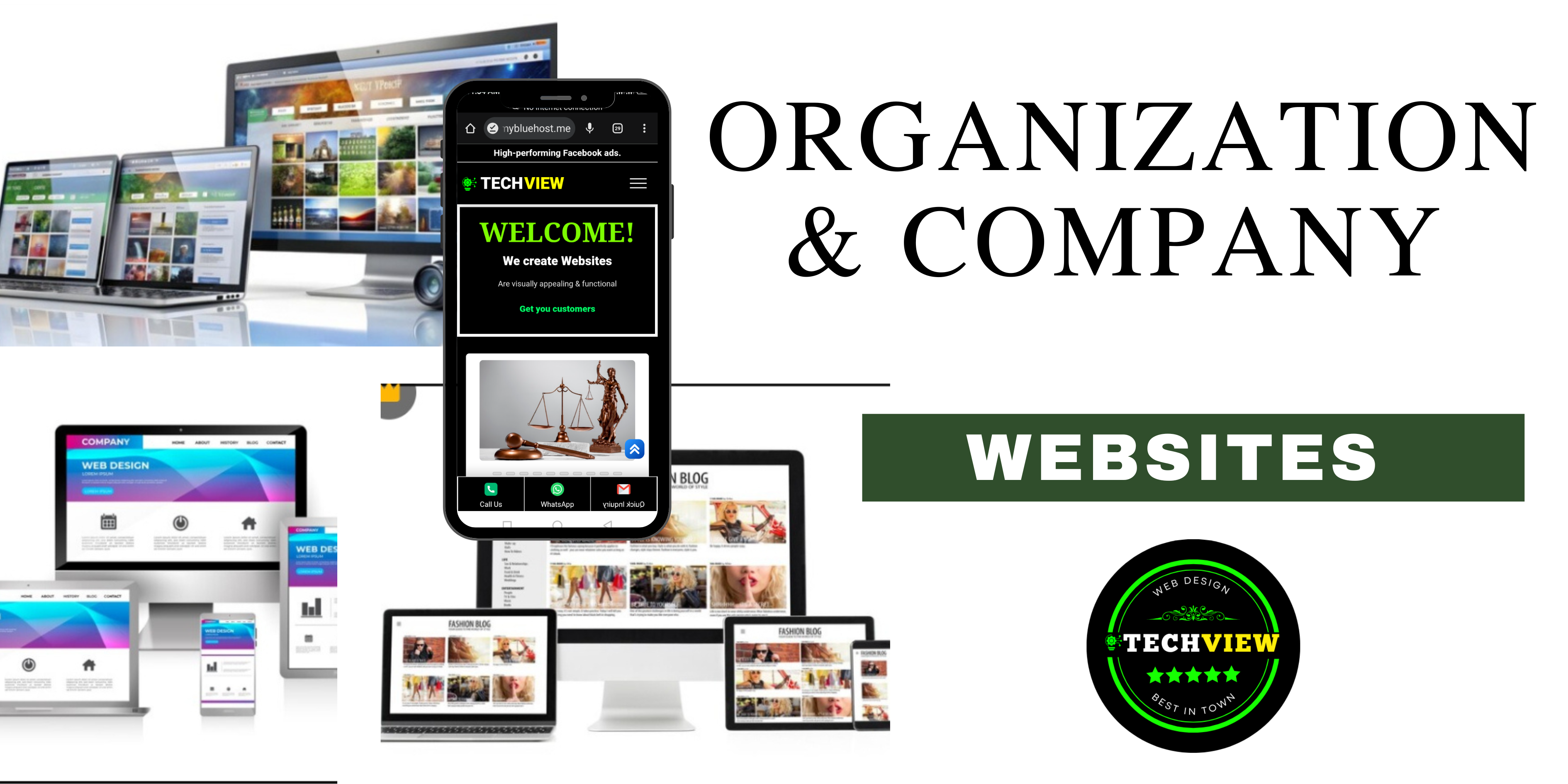 company & organisation website banner