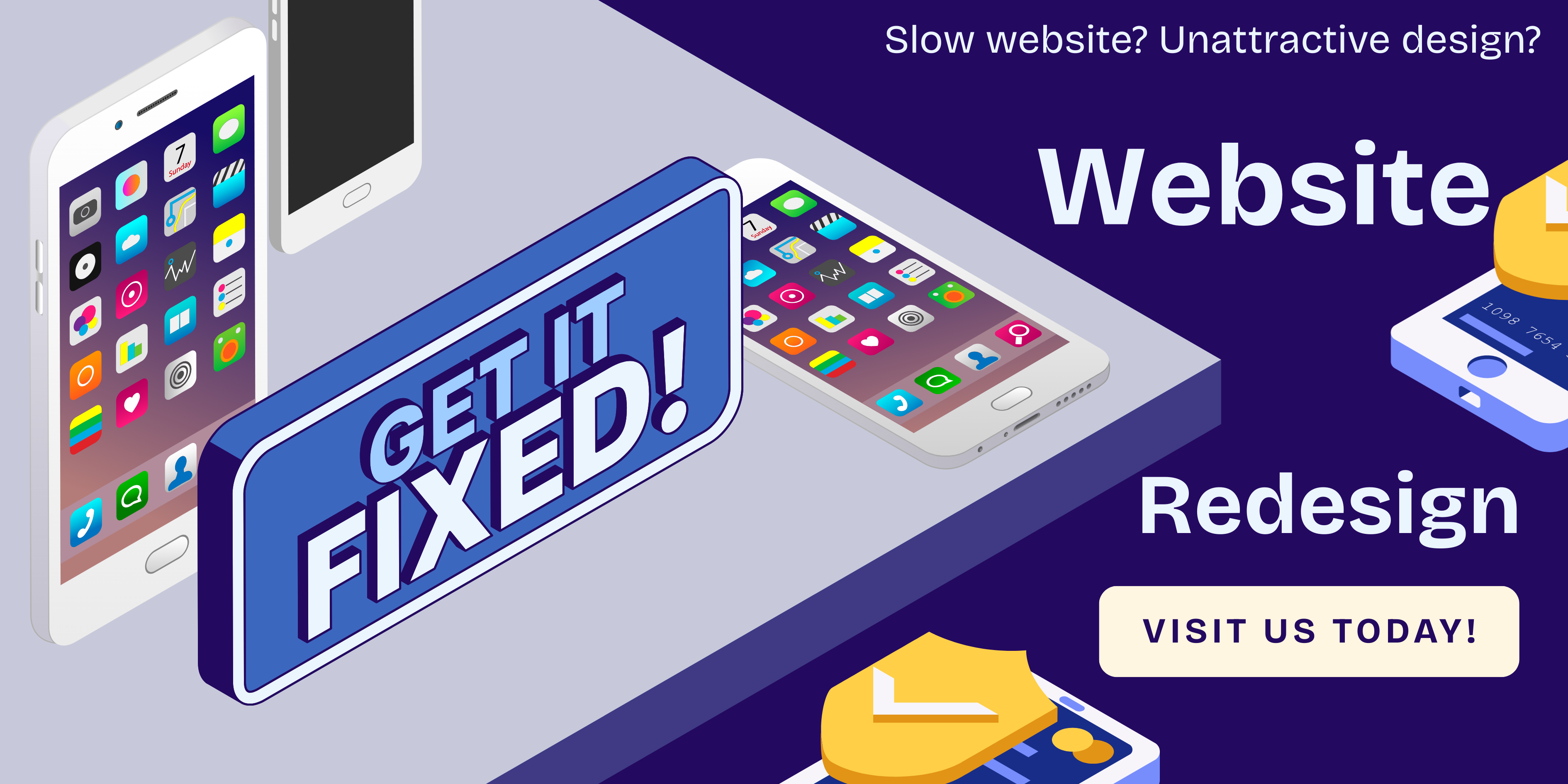 Website redesign services banner